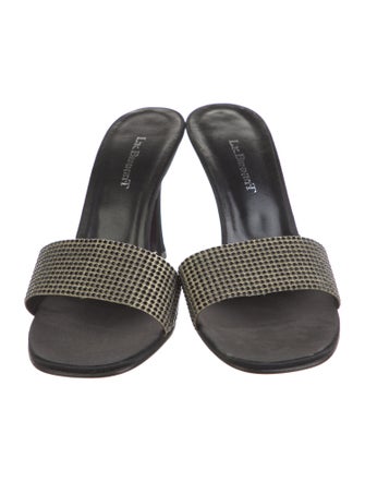 L.K. Bennett Leather Printed Slides