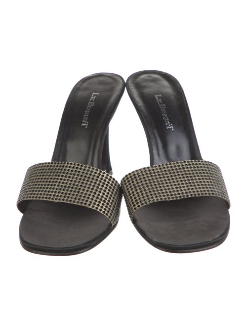 L.K. Bennett Leather Printed Slides