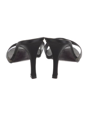 L.K. Bennett Leather Printed Slides