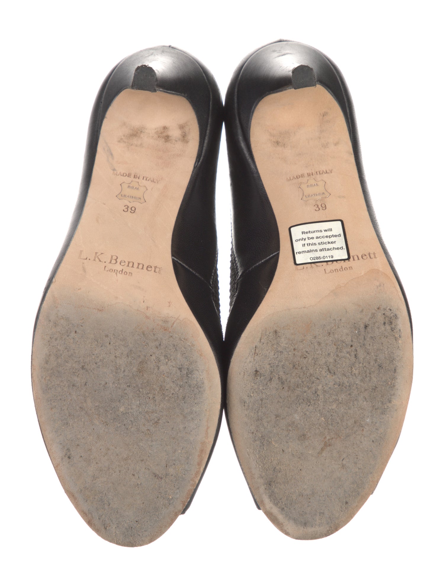 L.K. Bennett Leather Mesh Accents Pumps