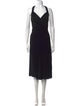 L.K. Bennett V-Neck Midi Length Dress