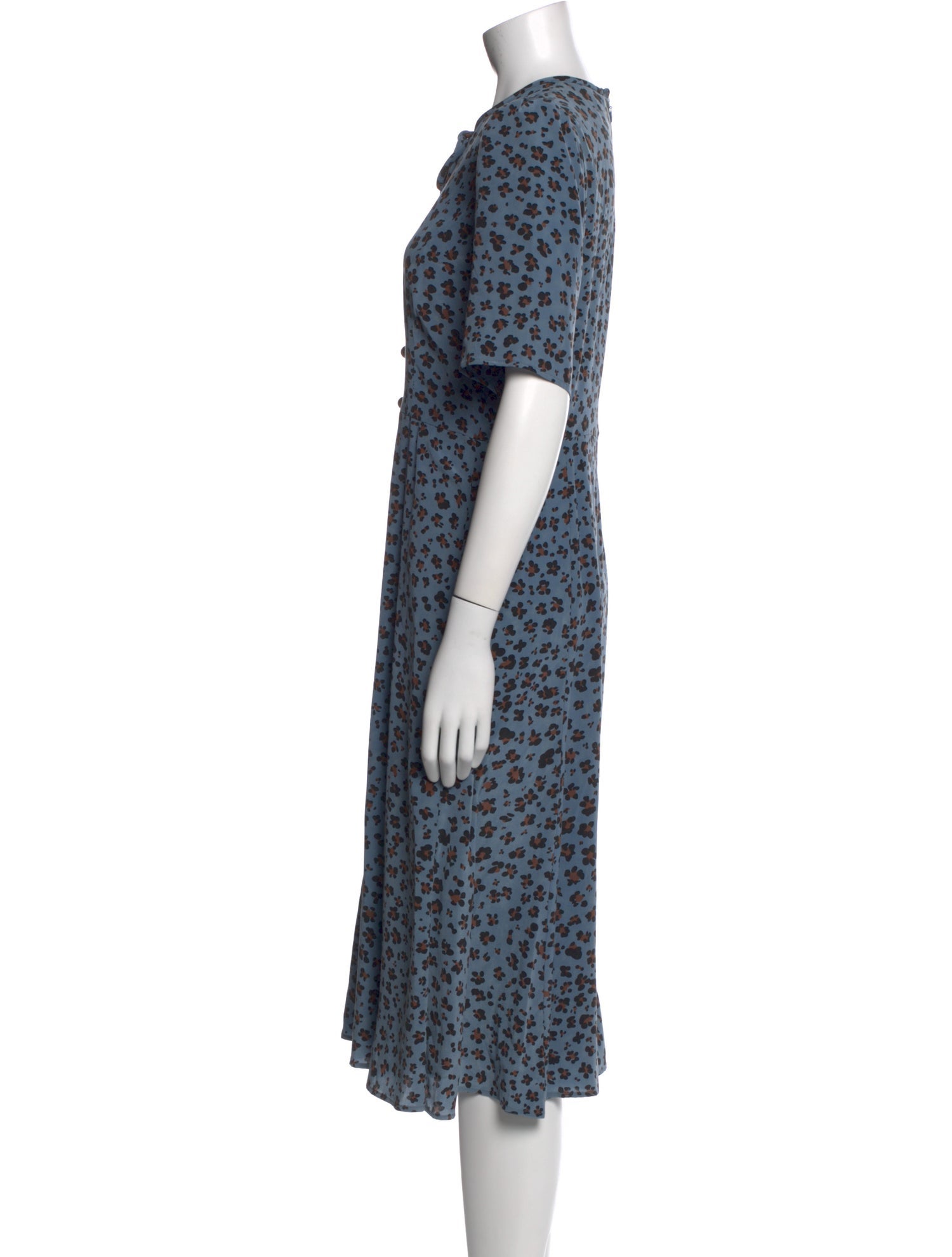 L.K. Bennett Floral Print Midi Length Dress