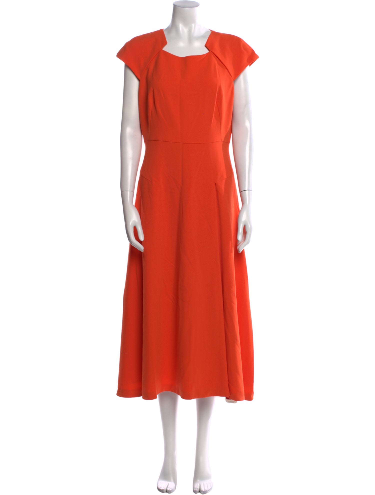 L.K. Bennett Square Neckline Midi Length Dress