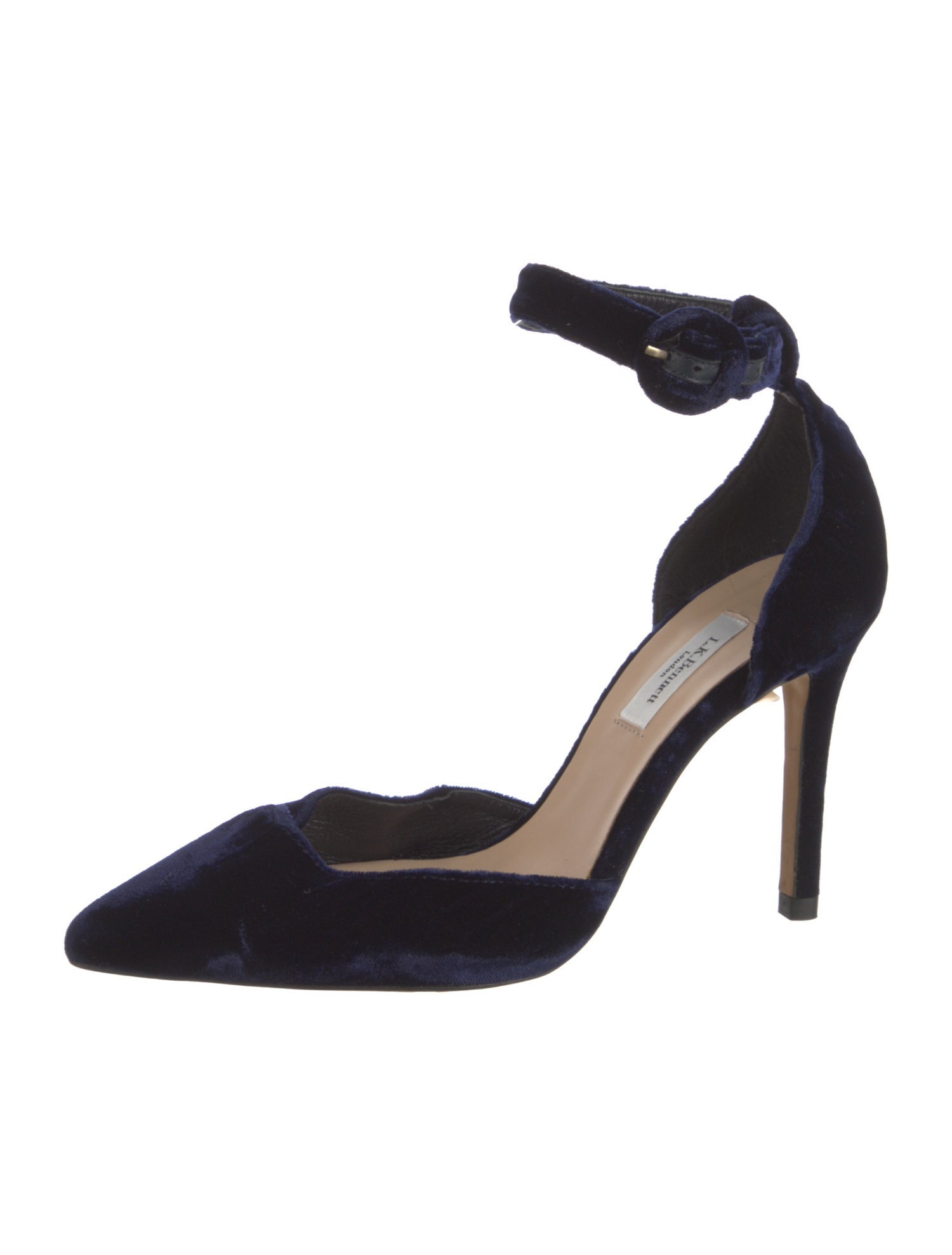 L.K. Bennett Velvet D'Orsay Pumps