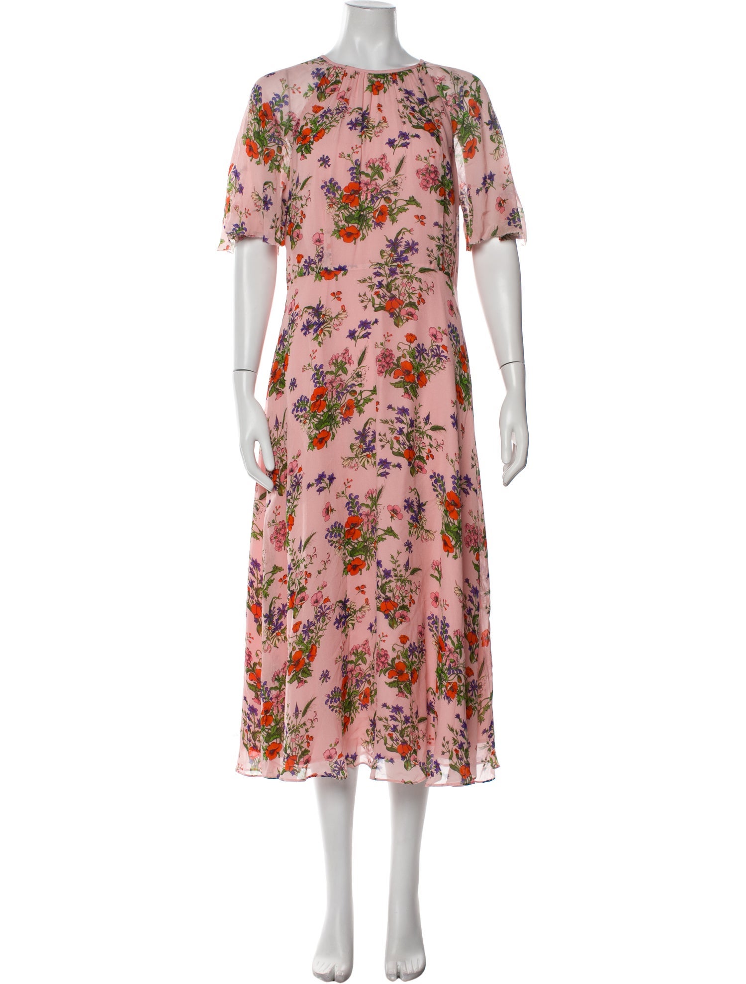 L.K. Bennett Floral Print Long Dress