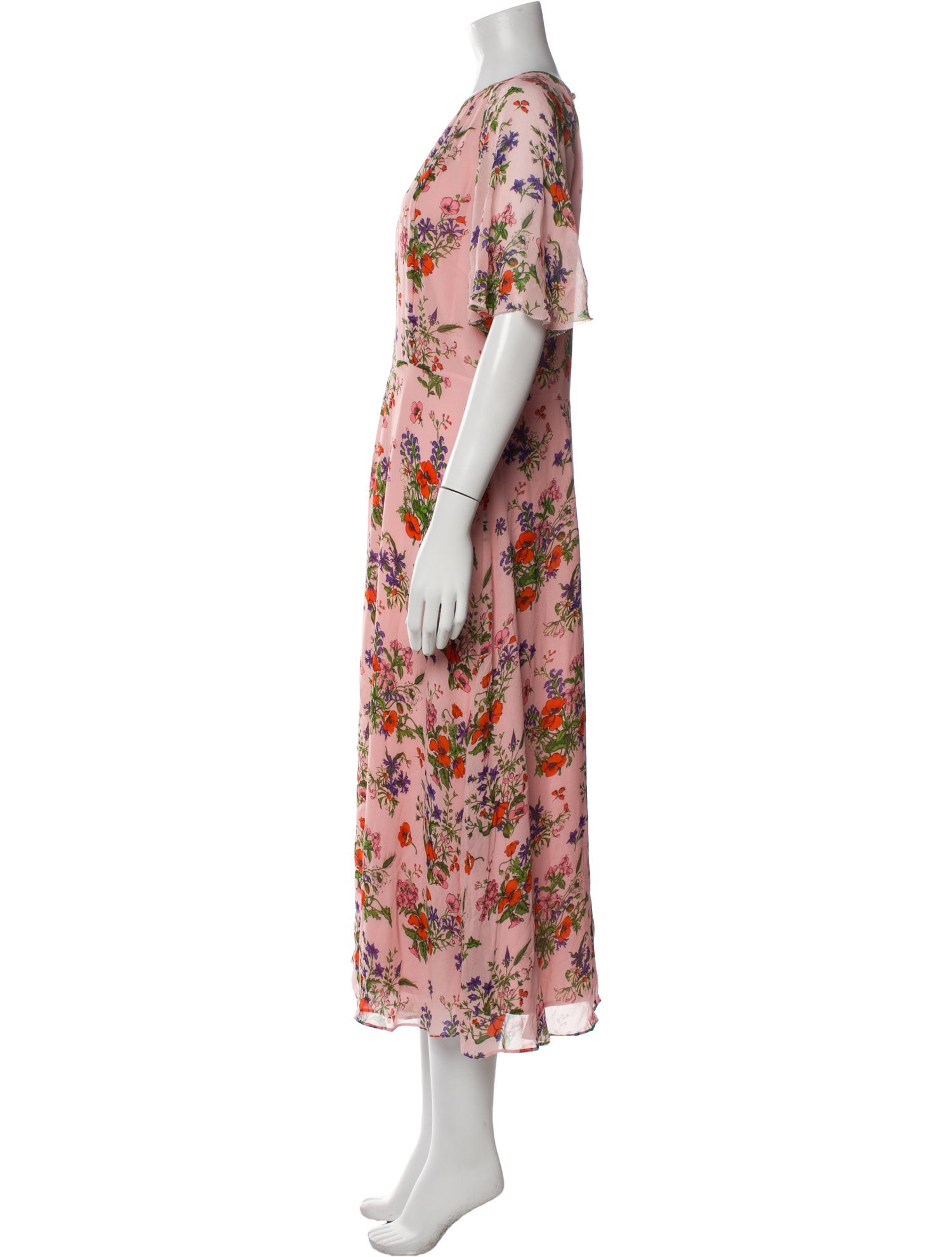 L.K. Bennett Floral Print Long Dress