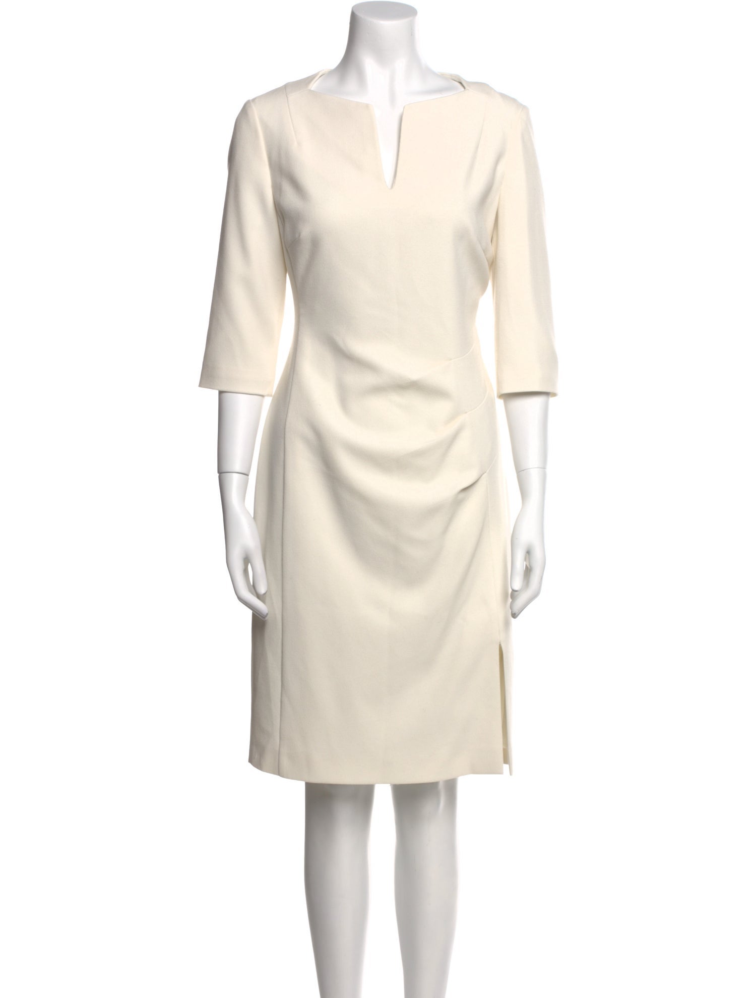 L.K. Bennett V-Neck Knee-Length Dress