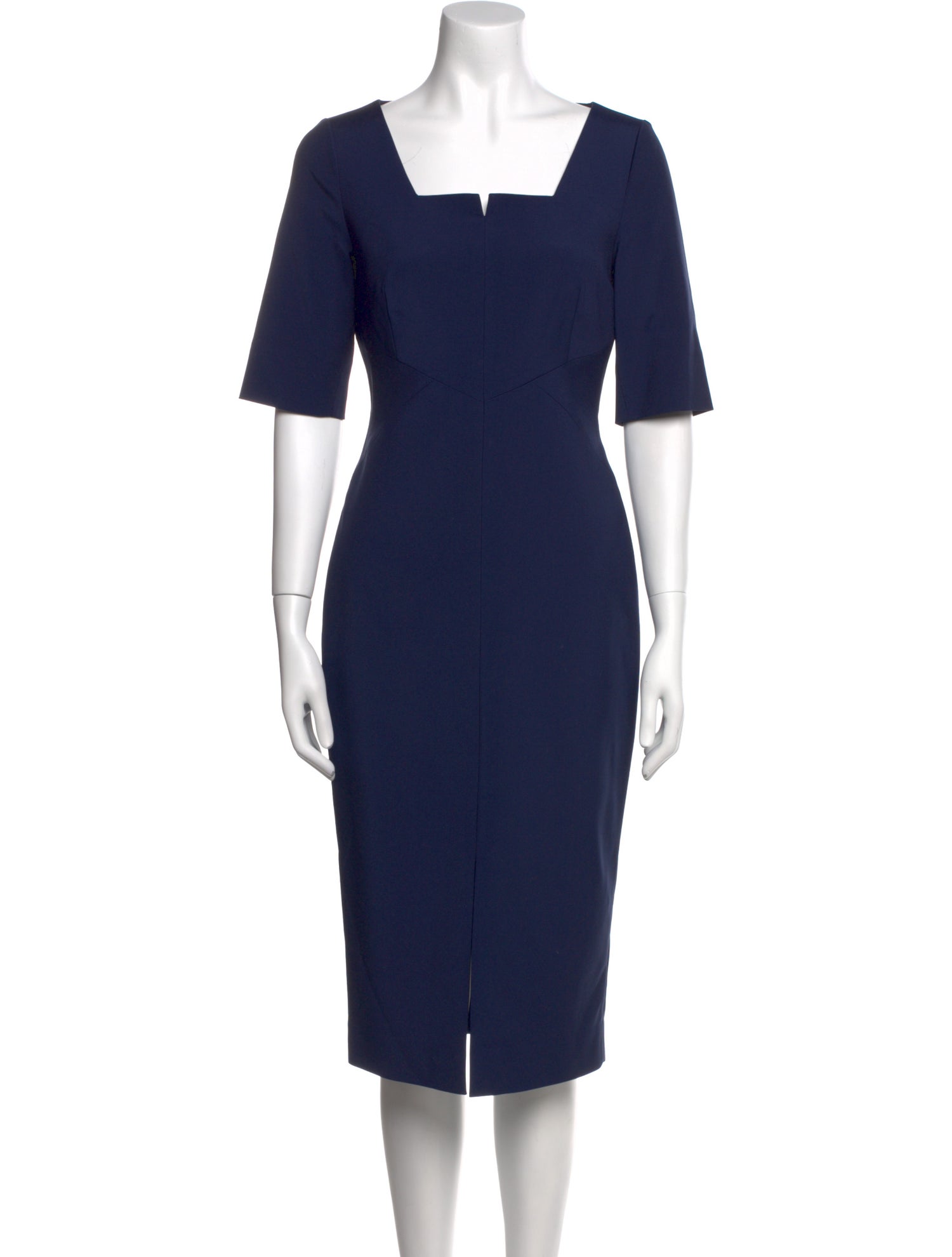 L.K. Bennett Square Neckline Midi Length Dress