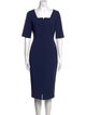 L.K. Bennett Square Neckline Midi Length Dress