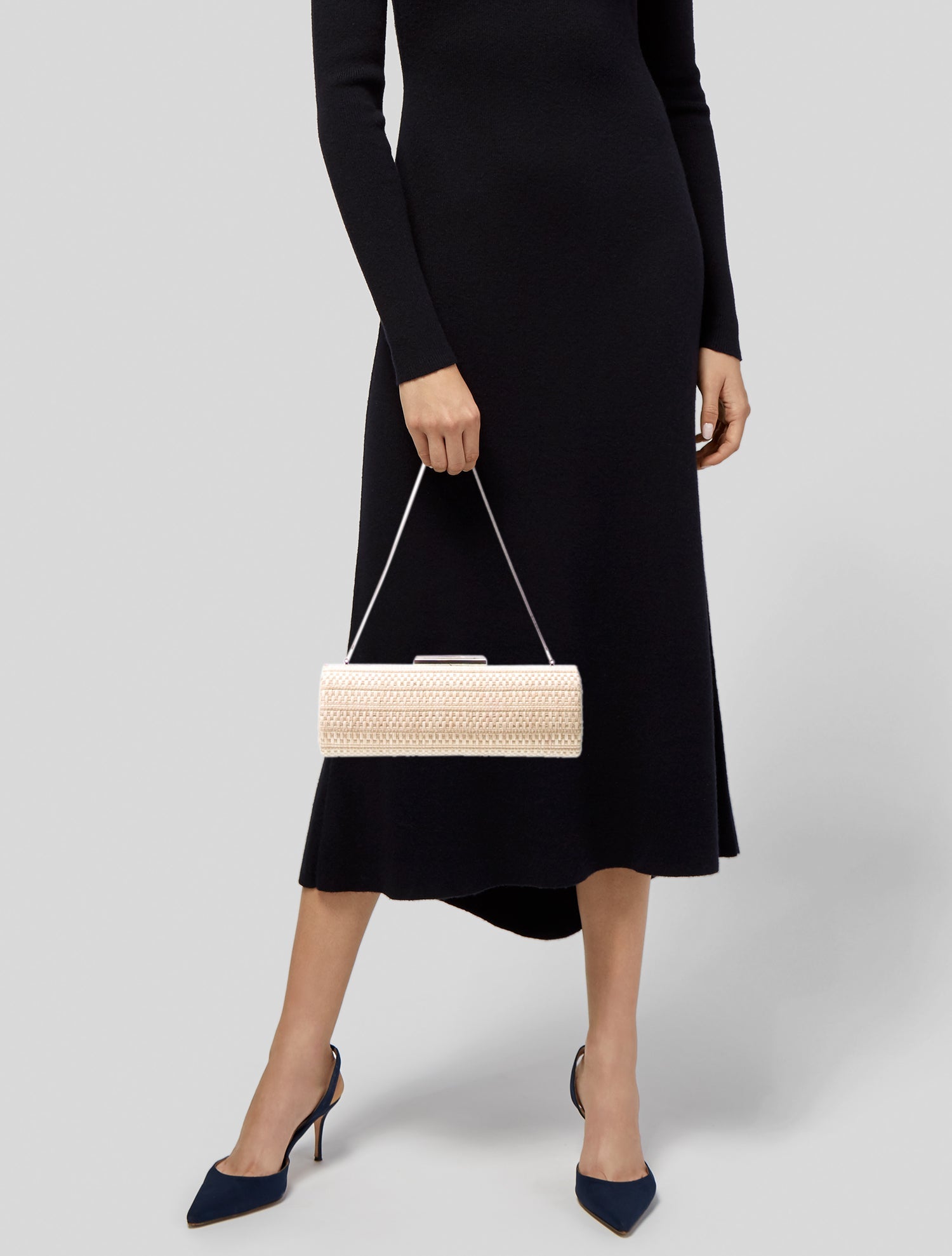 L.K. Bennett Raffia Minaudière