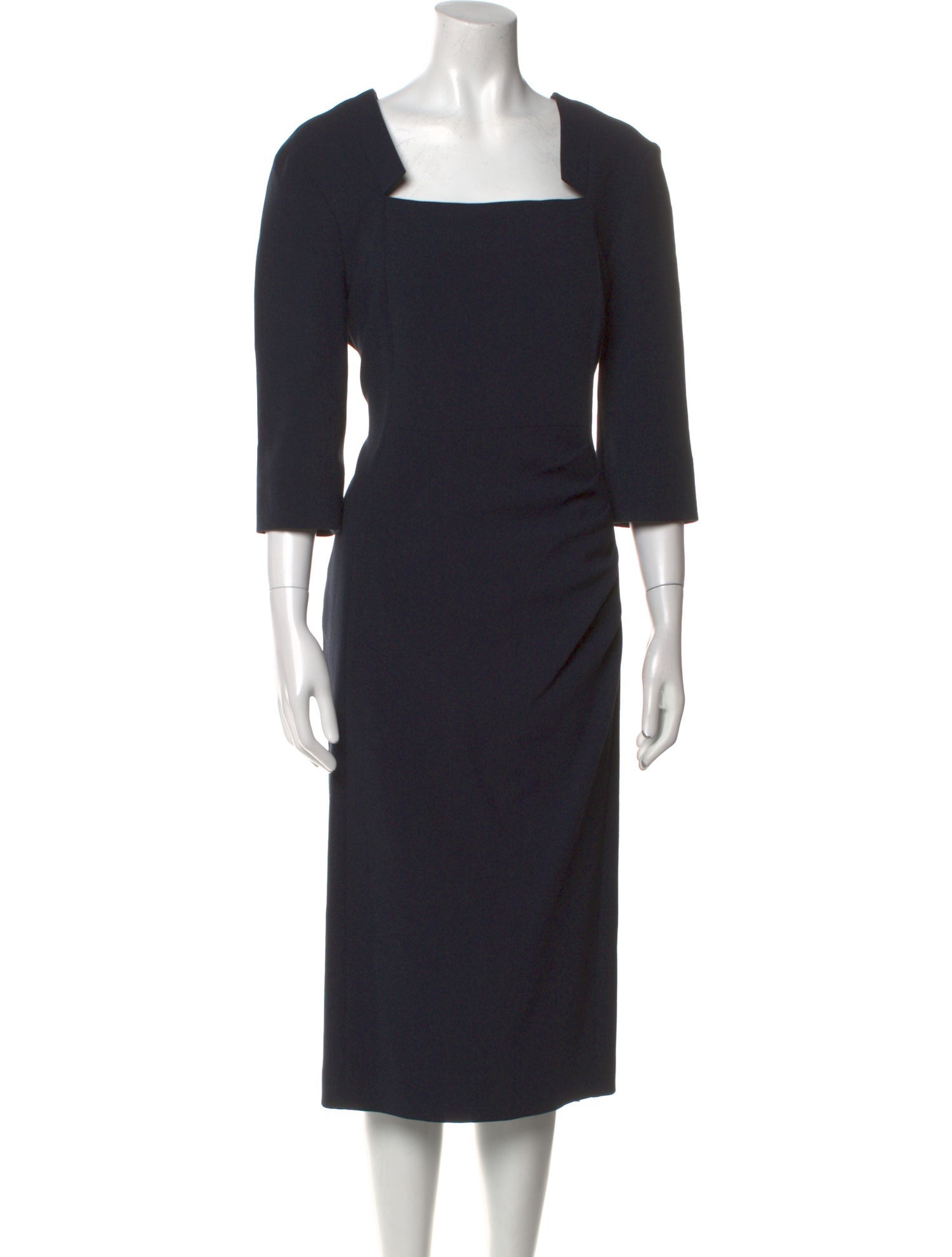 L.K. Bennett Square Neckline Midi Length Dress