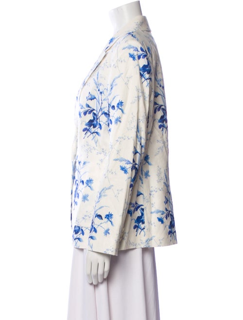 L.K. Bennett Linen Floral Print Blazer
