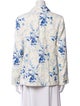 L.K. Bennett Linen Floral Print Blazer