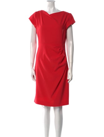 L.K. Bennett Cowl Neck Knee-Length Dress