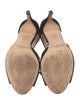 L.K. Bennett Suede Pom-Pom Embellishments T-Strap Sandals