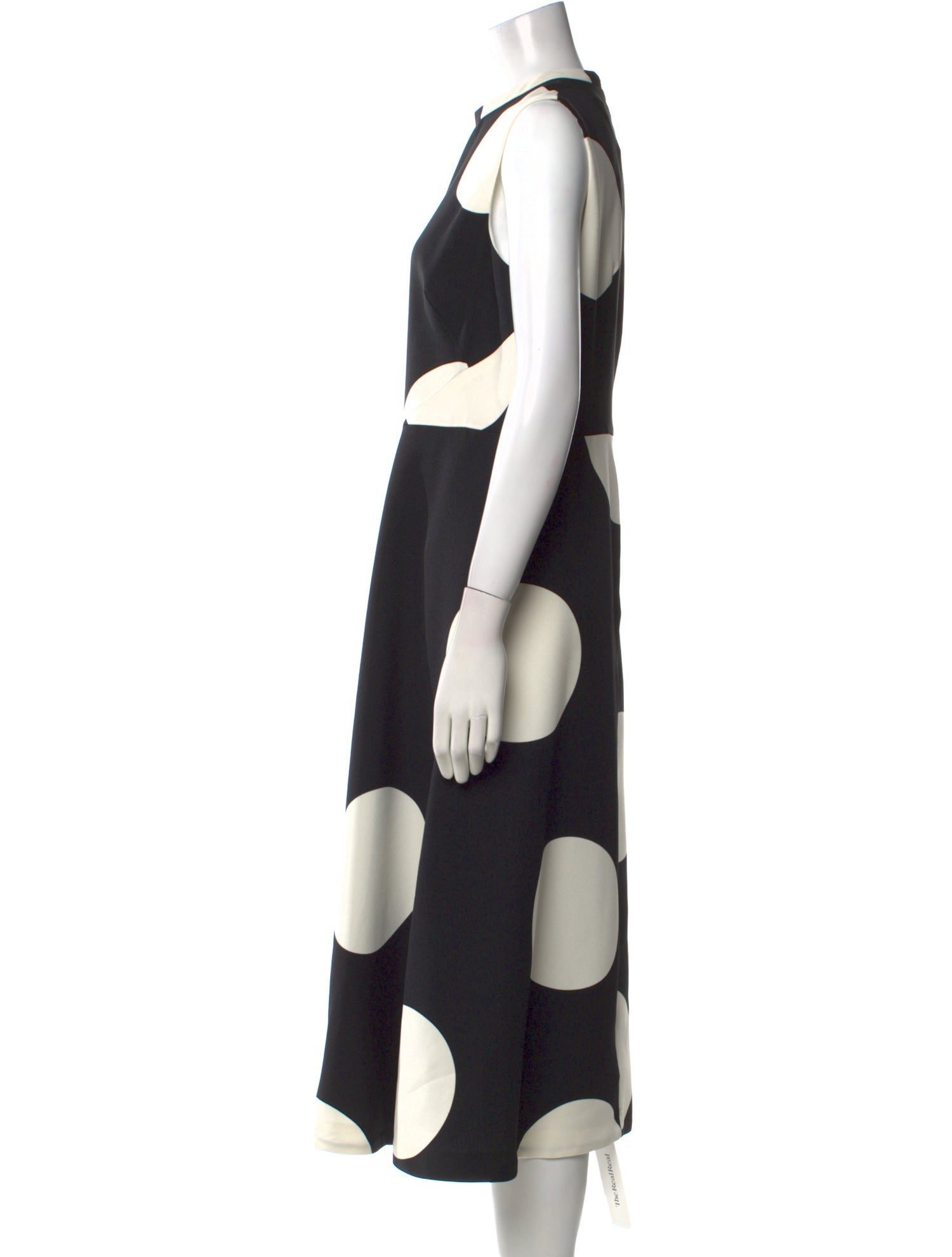 L.K. Bennett Polka Dot Print Long Dress
