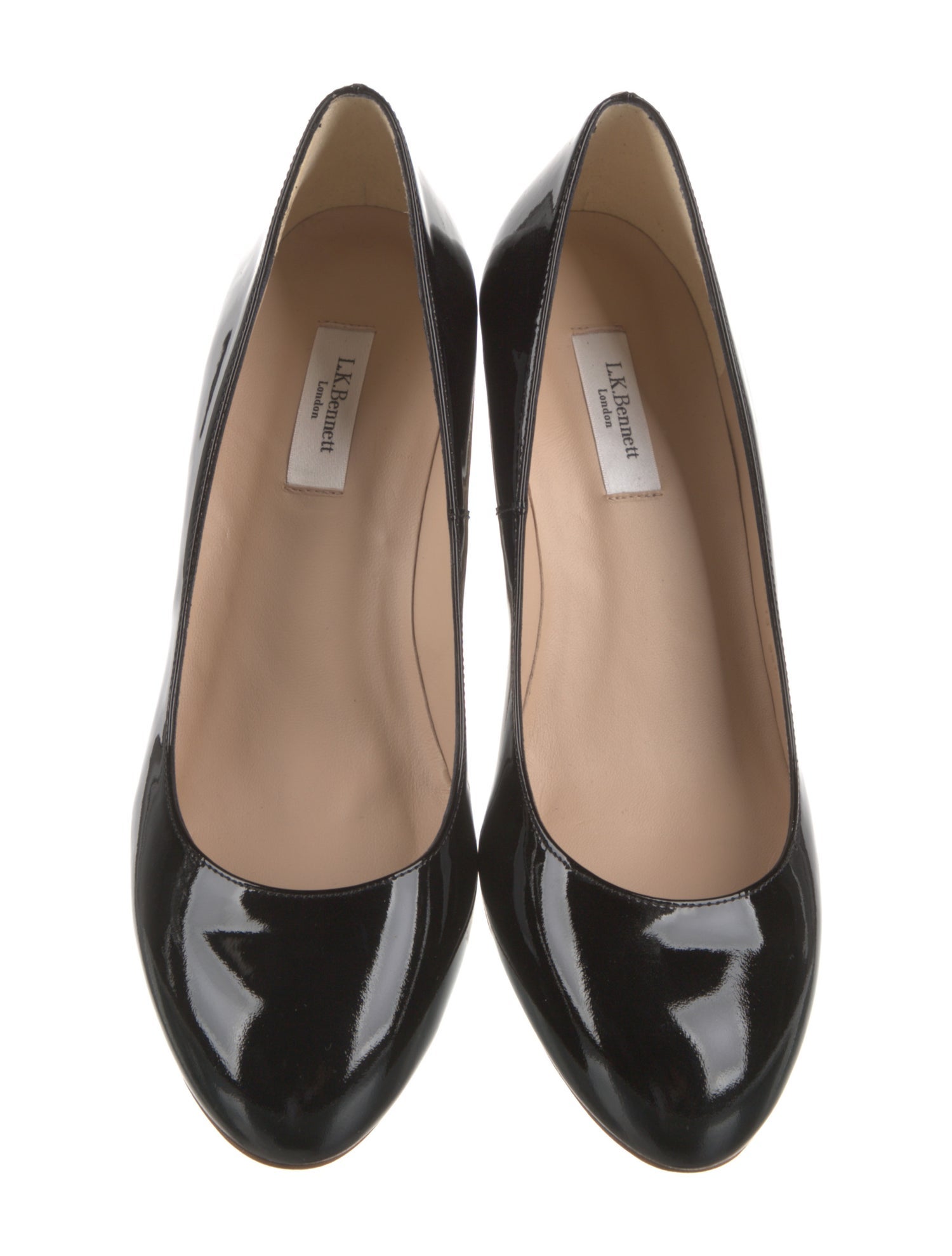 L.K. Bennett Patent Leather Braided Accents Pumps