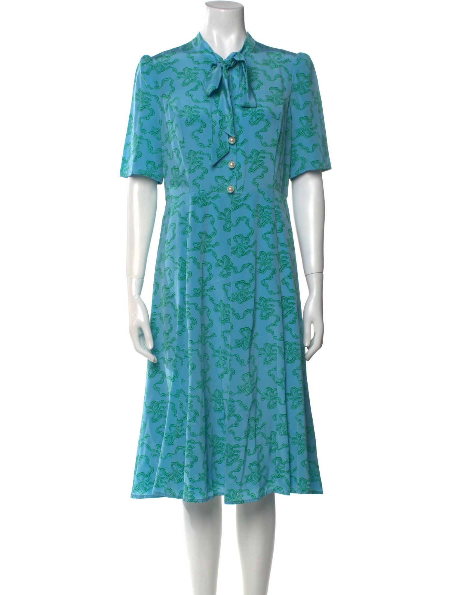 L.K. Bennett Silk Midi Length Dress