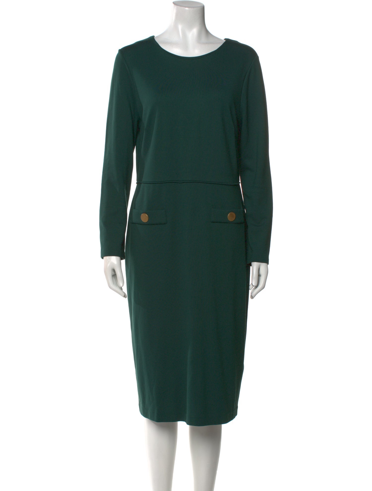 L.K. Bennett Bateau Neckline Midi Length Dress