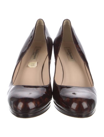 L.K. Bennett Patent Leather Printed Pumps