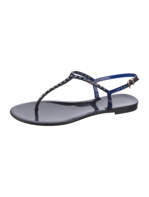 L.K. Bennett Rubber T-Strap Sandals