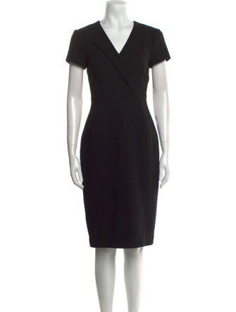 L.K. Bennett V-Neck Knee-Length Dress
