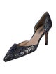 L.K. Bennett Suede Printed D'Orsay Pumps