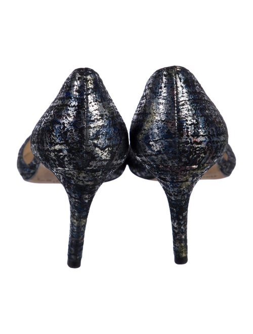 L.K. Bennett Suede Printed D'Orsay Pumps