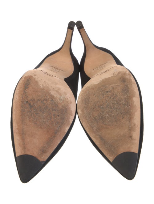L.K. Bennett Suede Mesh Accents Pumps