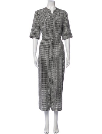 L.K. Bennett Silk Printed Jumpsuit