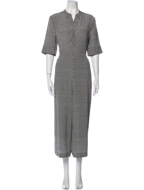 L.K. Bennett Silk Printed Jumpsuit