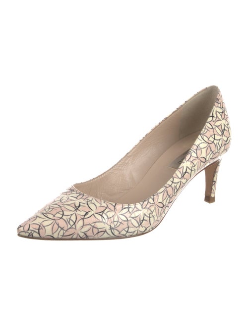 L.K. Bennett Patent Leather Floral Print Pumps