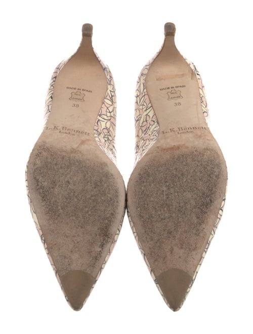 L.K. Bennett Patent Leather Floral Print Pumps