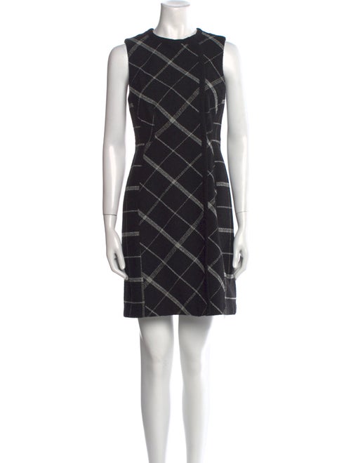 L.K. Bennett Plaid Print Mini Dress