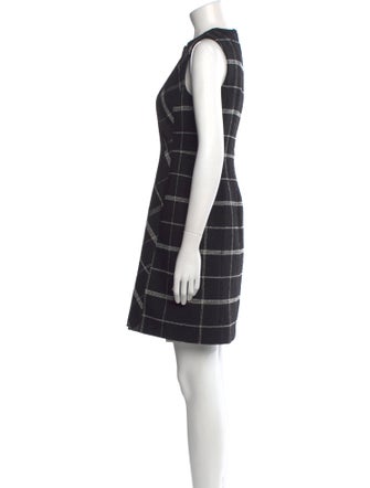 L.K. Bennett Plaid Print Mini Dress