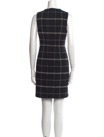 L.K. Bennett Plaid Print Mini Dress