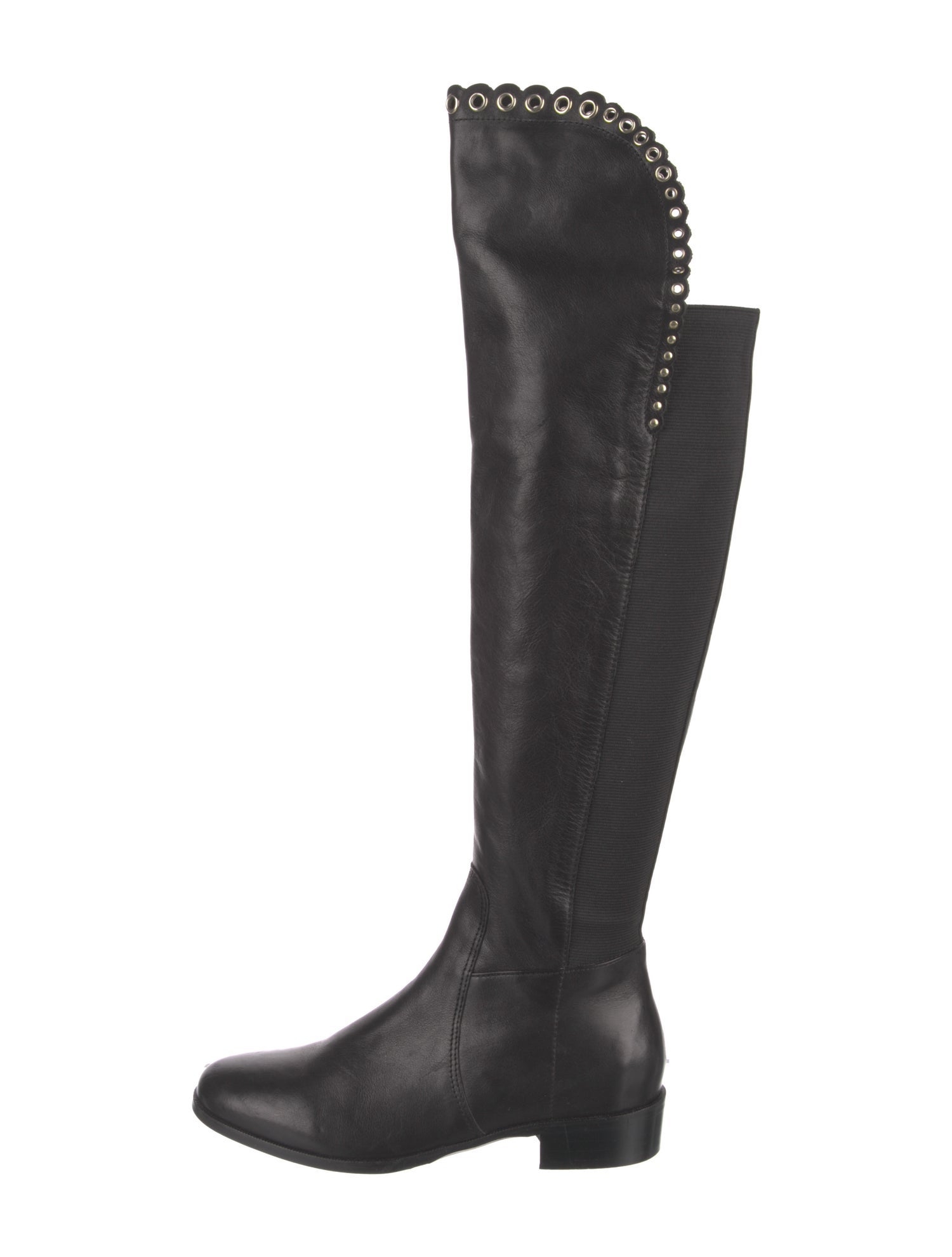 L.K. Bennett Leather Studded Accents Boots