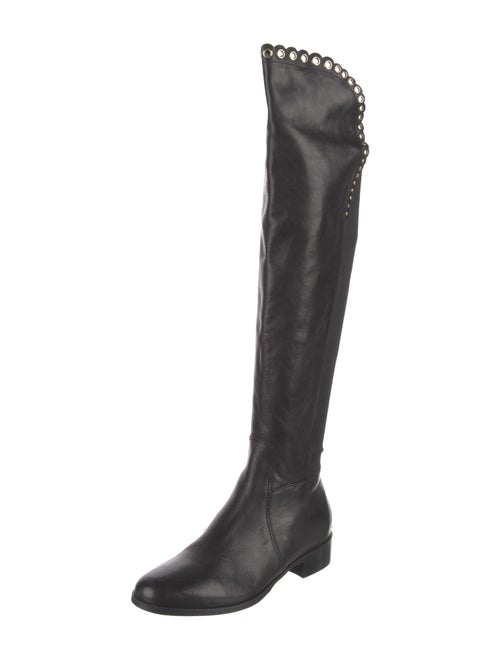 L.K. Bennett Leather Studded Accents Boots