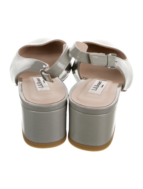 L.K. Bennett Patent Leather Bow Accents Slingback Pumps