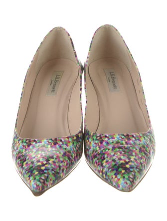 L.K. Bennett Leather Printed Pumps