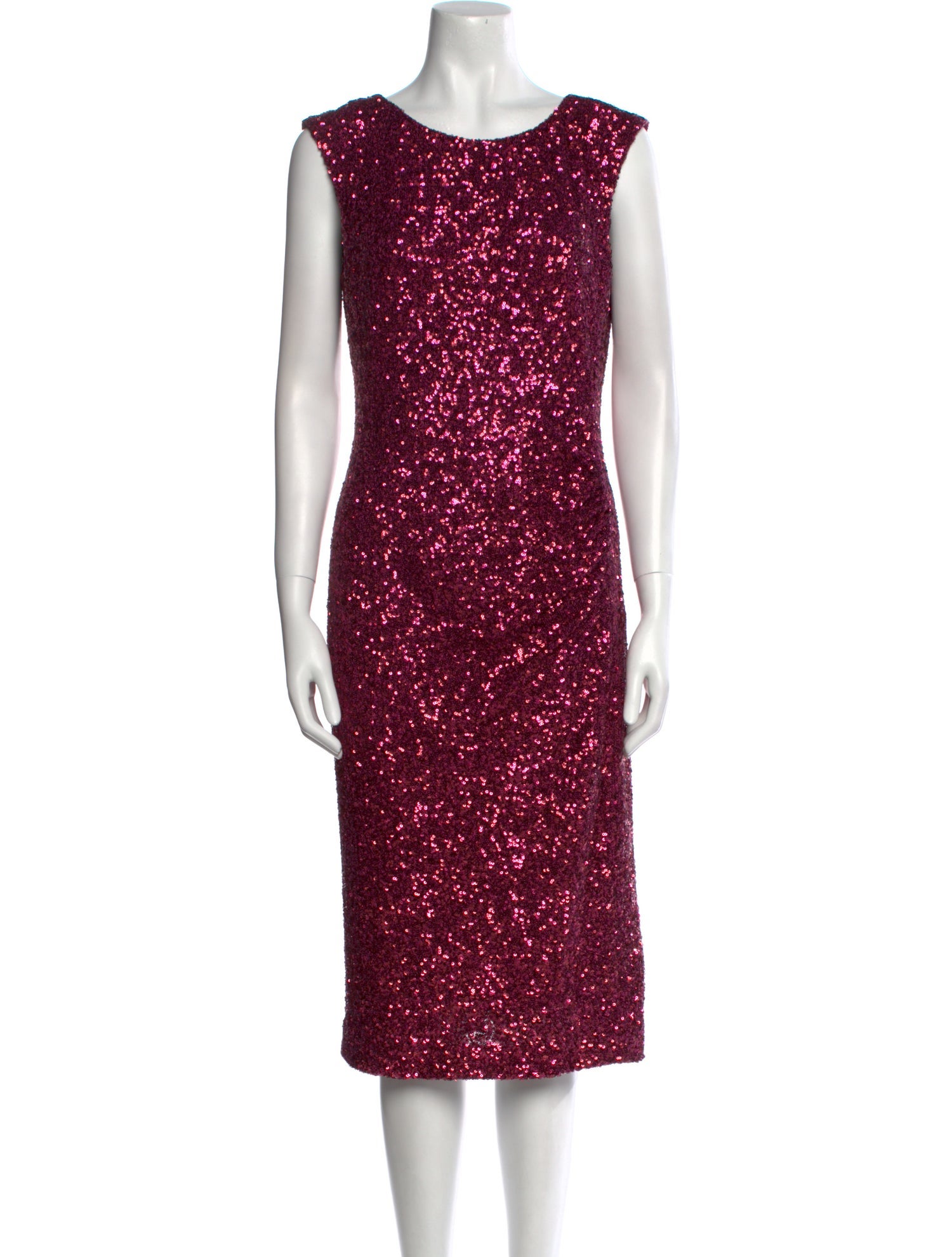 L.K. Bennett Scoop Neck Midi Length Dress