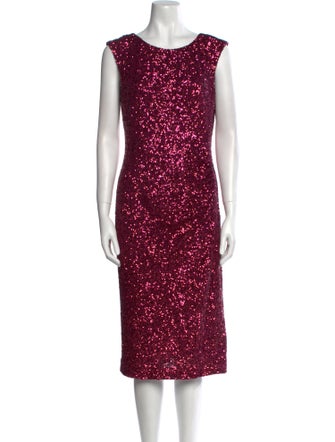 L.K. Bennett Scoop Neck Midi Length Dress