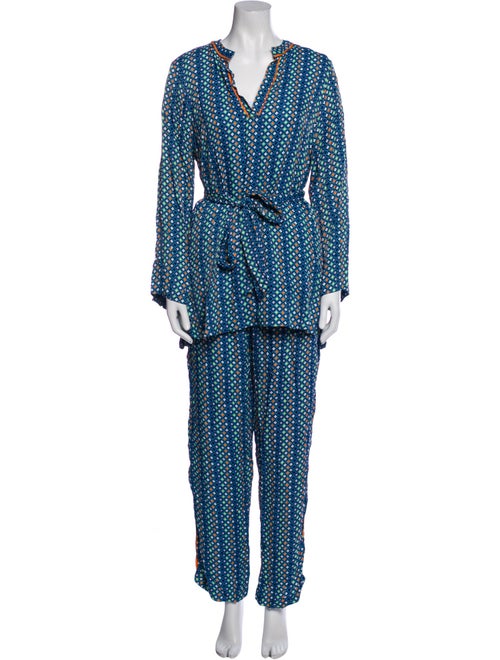 L.K. Bennett Lace Pattern Pant Set