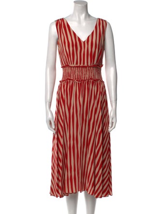 L.K. Bennett Silk Midi Length Dress