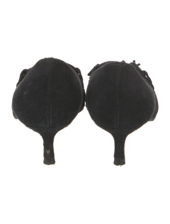 L.K. Bennett Suede Crystal Embellishments Pumps