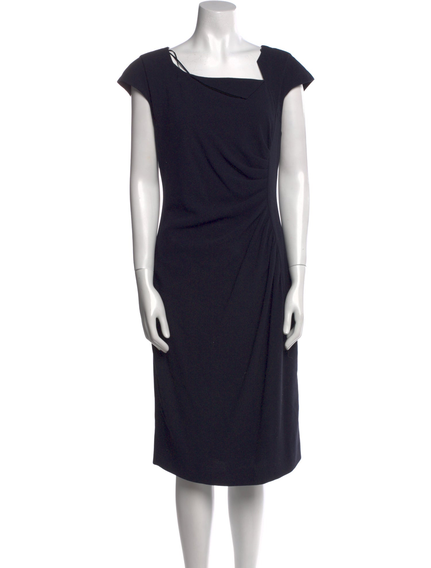 L.K. Bennett Cowl Neck Midi Length Dress