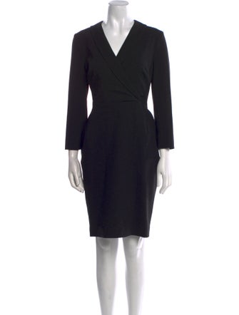 L.K. Bennett V-Neck Knee-Length Dress