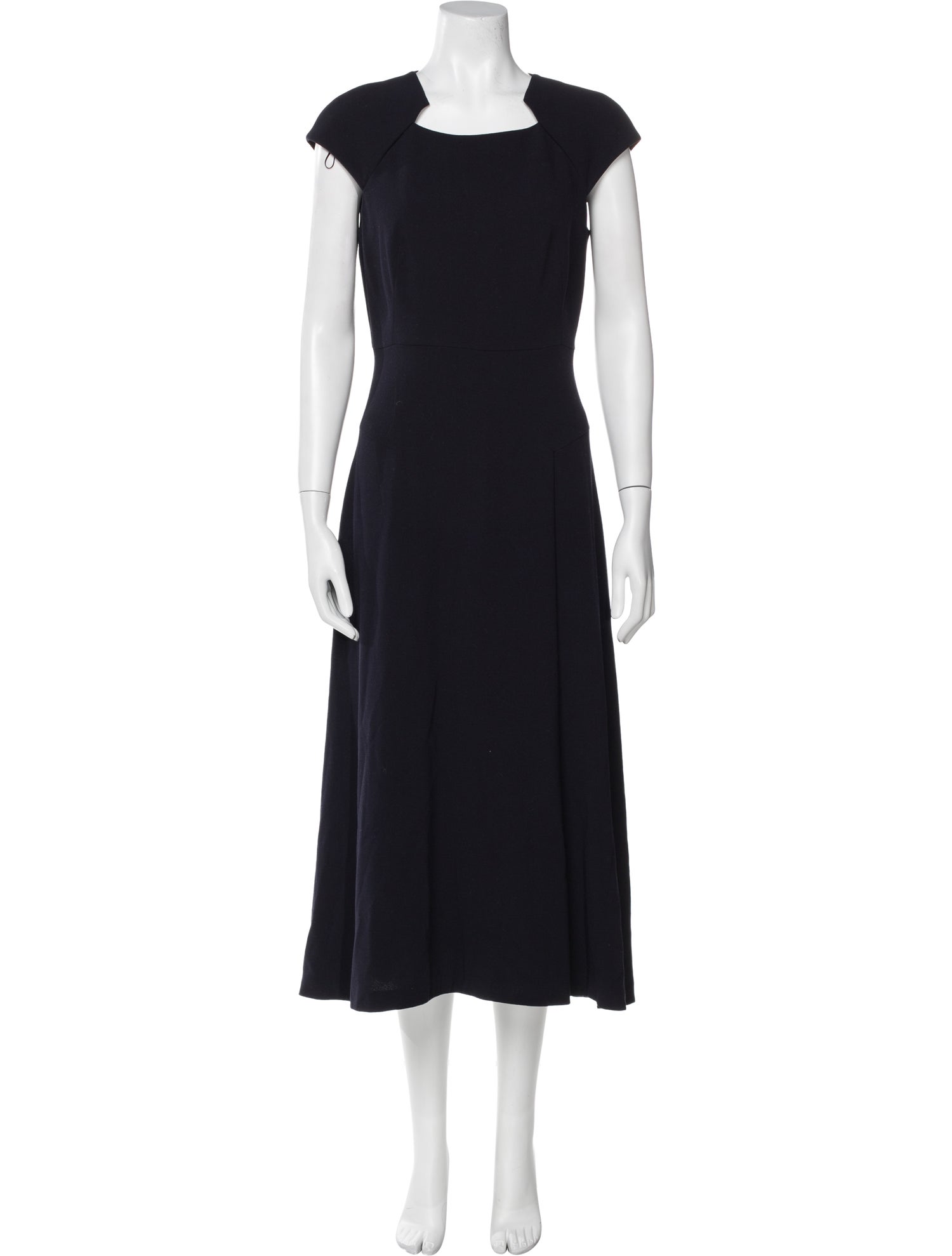 L.K. Bennett Square Neckline Midi Length Dress