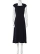 L.K. Bennett Square Neckline Midi Length Dress