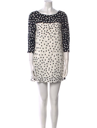 L.K. Bennett Polka Dot Print Mini Dress